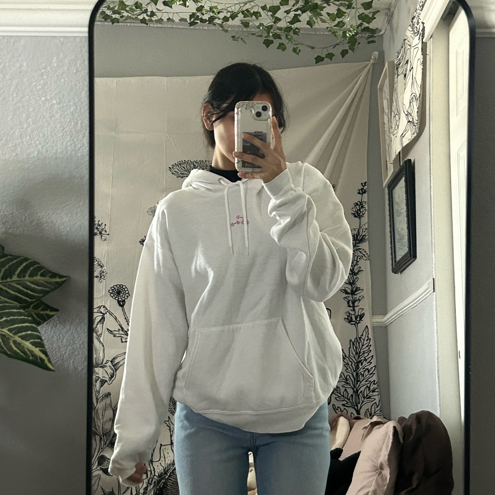 White Hoodie for Gym
